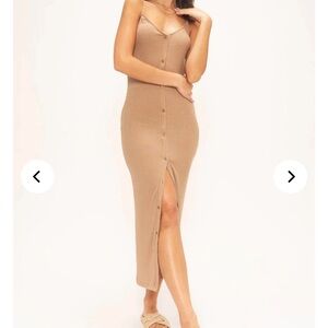 Project Social T Lucia Button-Front Maxi Dress